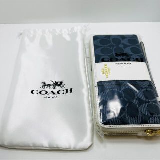 コーチ(COACH)のCOACH財布　デニム　deep blue(財布)