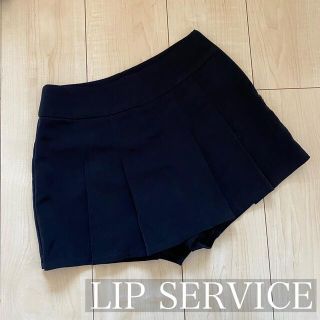 リエンダ(rienda)のLIPSERVICE ショートパンツ キュロット ミニスカート ブラック(ショートパンツ)