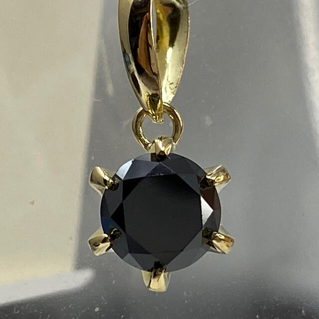 k18YG AU750 18金 ブラックダイヤモンド 0.85ct