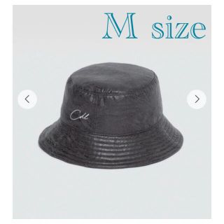 アディッションアデライデ(ADDITION ADELAIDE)のCDL FAUX LEATHER HAT BLACK Mサイズ(ハット)