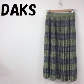 ダックス(DAKS)の購入者ありダックス ロング丈プリーツスカート ペイズリー柄 サイズ64-91(ロングスカート)