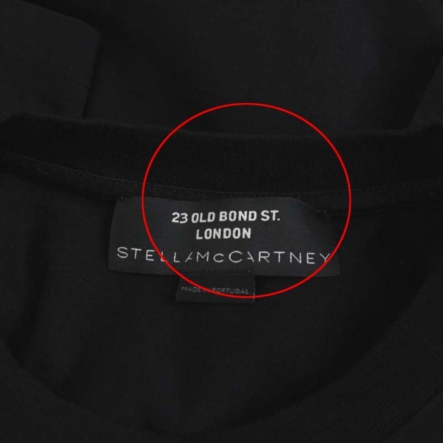 Stella McCartney(ステラマッカートニー)のステラマッカートニー 23 OLD BOND プリント Tシャツ 半袖 XS 黒 レディースのトップス(Tシャツ(半袖/袖なし))の商品写真