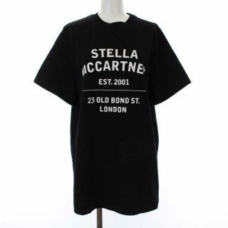 ステラマッカートニー　プリント付き黒Tシャツ