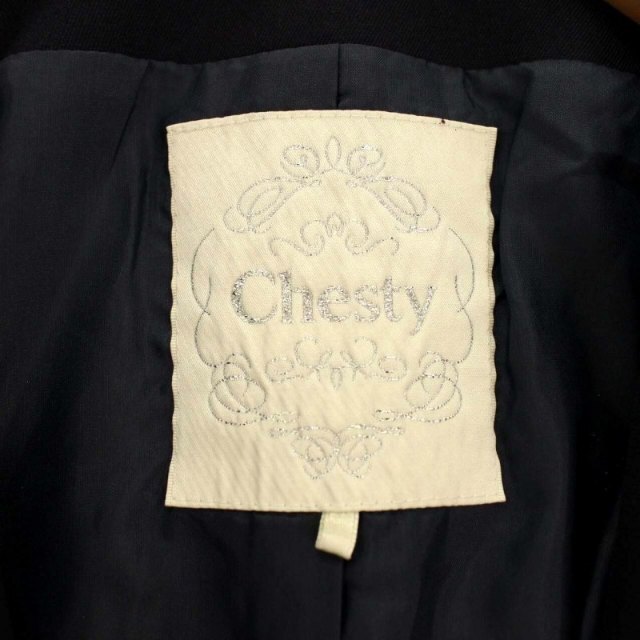 Chesty - チェスティ 2017年製 ノーカラーコート ロング Chesty - チェスティ 2017年製 ノーカラーコート ロング