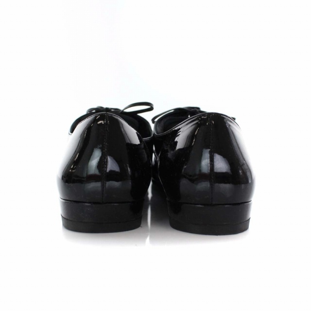 miumiu(ミュウミュウ)のミュウミュウ ビジュー 切替 ローファー レースアップシューズ 25cm 黒 レディースの靴/シューズ(ローファー/革靴)の商品写真