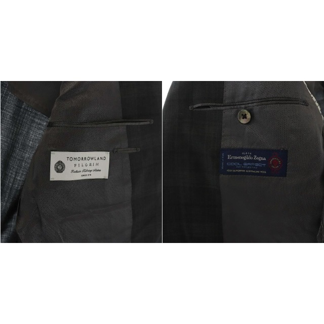 TOMORROWLAND(トゥモローランド)のトゥモローランド ピルグリム スーツ テーラードジャケット スラックス XS メンズのスーツ(スーツジャケット)の商品写真
