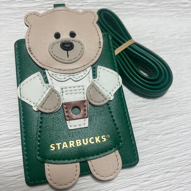 Starbucks Coffee(スターバックスコーヒー)の未使用 海外限定 スターバックス ベアリスタ IDカードホルダー  スタバ レディースのファッション小物(名刺入れ/定期入れ)の商品写真