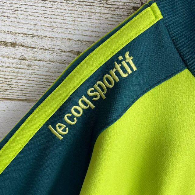 le coq sportif(ルコックスポルティフ)の90's ルコック スポルティフ　ロゴ刺繍　トラックジャケット　袖ライン　激レア メンズのトップス(ジャージ)の商品写真