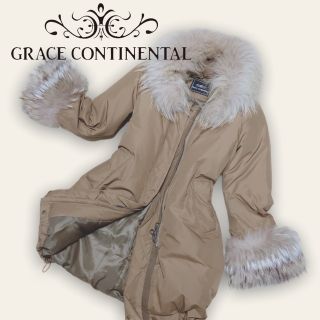 グレースコンチネンタル(GRACE CONTINENTAL)のグレースコンチネンタル ファーダウンコート 36(ダウンコート)