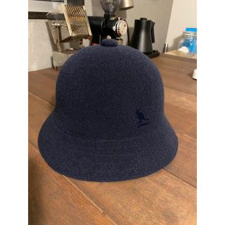 カンゴール(KANGOL)のKANGOL パイル地ハット　ネイビー(ハット)