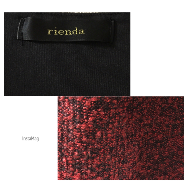 rienda(リエンダ)の☆rienda  ウエスト切替ツイードスカートワンピース☆ 美品 レディースのワンピース(ミニワンピース)の商品写真