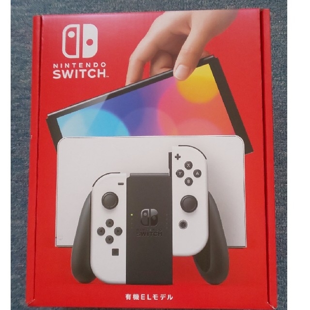 Nintendo Switch(ニンテンドースイッチ)の【新品未使用】Nintendo Switch 本体 有機ELモデル ホワイト色 エンタメ/ホビーのゲームソフト/ゲーム機本体(家庭用ゲーム機本体)の商品写真