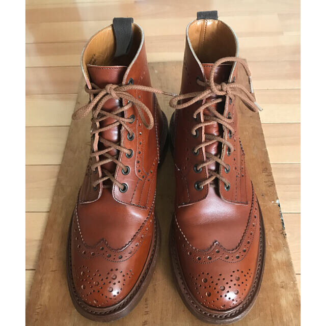Tricker's トリッカーズ M2508 マロン 茶 UK7ハーフ ブーツ - www 【2022新春福袋】 ブーツ 【新品】売り切れ御免!!トリッカーズ(Tricker's)ウィングチップ ブーツ