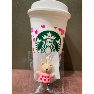 スターバックスコーヒー(Starbucks Coffee)のスターバックス　バレンタイン　ベアリスタ　リユーザブルカップ　セット　スタバ(タンブラー)