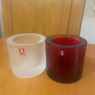 イッタラ(iittala)のイッタラ　キャンドルホルダー　キビ　2点❣️(置物)