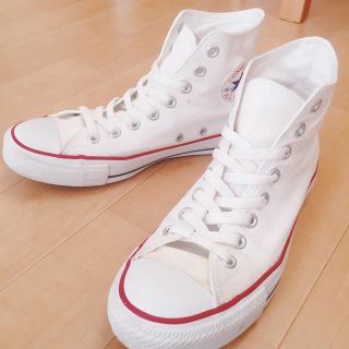 コンバース(CONVERSE)のたいぴ様専用コンバース★ハイカット★ホワイト★白25.5(スニーカー)