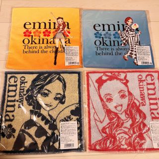 安室奈美恵　ハンドタオル　沖縄限定　emina  エミーナ　4枚セット(ミュージシャン)