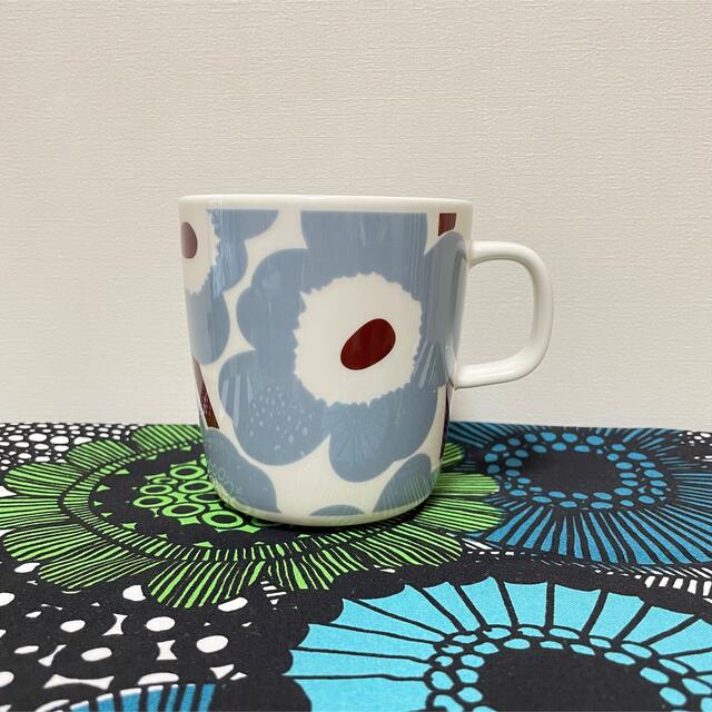 marimekko(マリメッコ)のmarimekko マリメッコ　UNIKKOブルーグレー　プレート＋マグ400 インテリア/住まい/日用品のキッチン/食器(食器)の商品写真