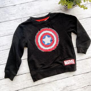 エイチアンドエム(H&M)のMARVELリバーシブルスパンコールトレーナー110(Tシャツ/カットソー)