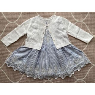 ベビーギャップ(babyGAP)のbaby GAP ワンピースカーディガンセット(ワンピース)