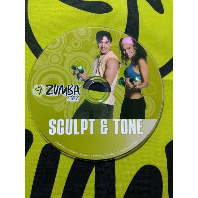 Zumba(ズンバ)のZUMBA　ズンバ　SCULPT&TONE　DVD　マラカス 付き　トーニング エンタメ/ホビーのDVD/ブルーレイ(スポーツ/フィットネス)の商品写真