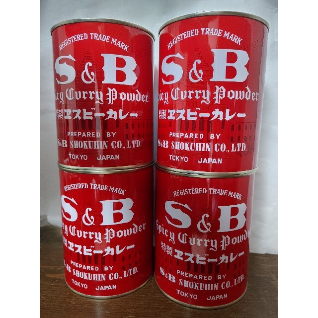 SB　私にE考えがR's　shop｜ラクマ　カレー粉缶400g×4入の通販　by