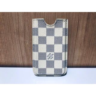 ルイヴィトン(LOUIS VUITTON)の極美品ルイヴィトン アズール ダミエ マルチケース iPhone4 CT1151(iPhoneケース)