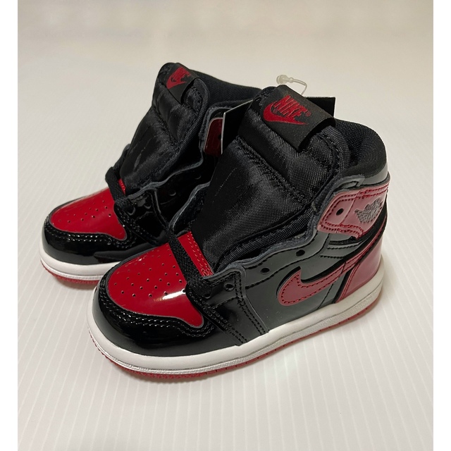 NIKE(ナイキ)のパテント ブレッド 11cm TD ベビー BRED キッズ/ベビー/マタニティのキッズ靴/シューズ(15cm~)(スニーカー)の商品写真