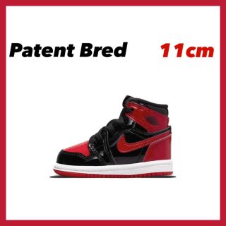 ナイキ(NIKE)のパテント ブレッド 11cm TD ベビー BRED(スニーカー)