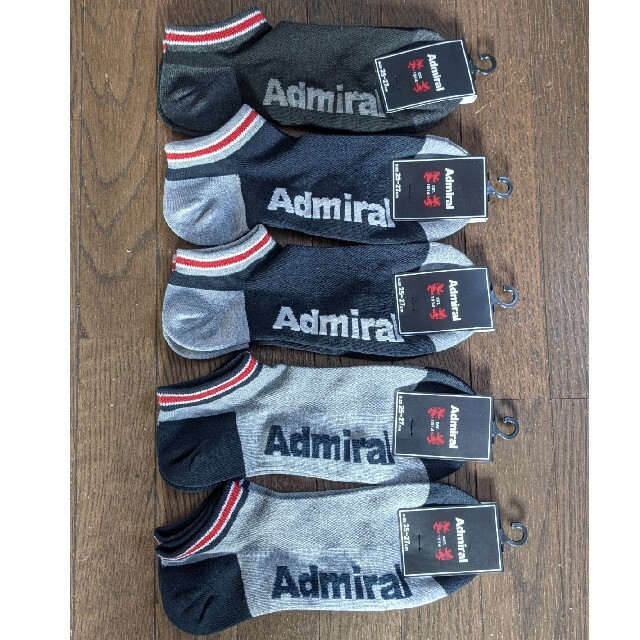 アドミラル くるぶしソックス 3足(各1色ずつ) Admiral 0NadQeo5Hf