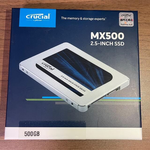 crucial MX500 500GB 2.5インチSSD