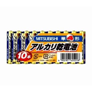 ミツビシデンキ(三菱電機)の送料無料 １０本入り 三菱電機 単4形 アルカリ乾電池(日用品/生活雑貨)