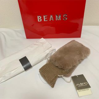 ビームス(BEAMS)のぐーしー様限定値下★BEAMS★ ALPO カシミヤ手袋★フィンガーレスデザイン(手袋)