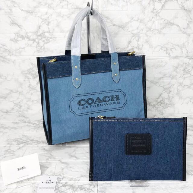 【新品】COACH トート ハンドバッグ ショルダーバッグ デニム