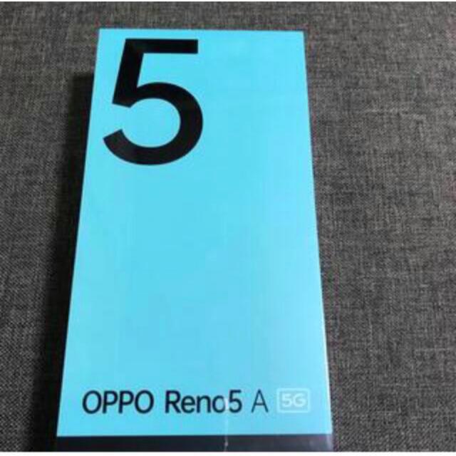 OPPO Reno 5 A SIMフリー シルバーブラックスマートフォン/携帯電話