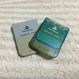 プレイステーション(PlayStation)のプレイステーション　メモリーカード(家庭用ゲーム機本体)