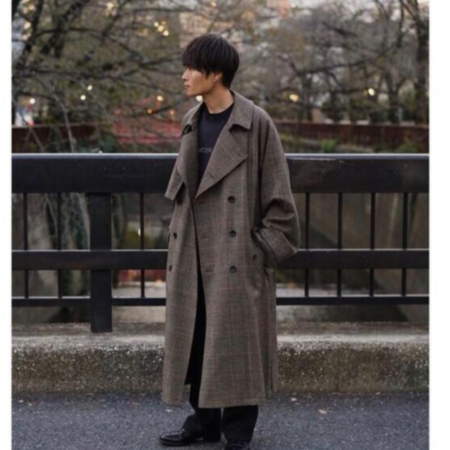 stein 19AW LAY OVERSIZED OVERLAP COAT