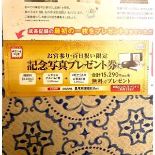 キタムラ(Kitamura)の《スタジオマリオ》記念写真プレゼント券(その他)