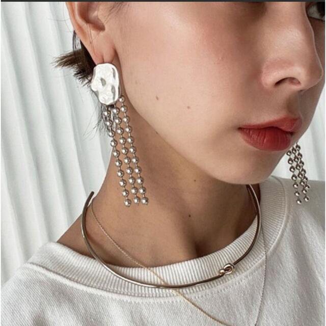 Ameri VINTAGE(アメリヴィンテージ)のBALL CHAIN PLATE PIERCE Ameri Vintage レディースのアクセサリー(ピアス)の商品写真