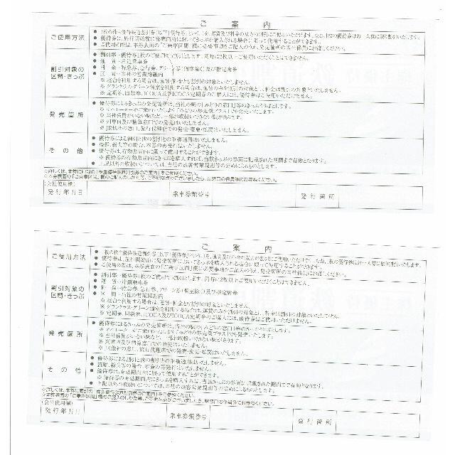 【syine718専用】ＪＲ西日本　鉄道割引券2枚　送料無料 チケットの優待券/割引券(その他)の商品写真