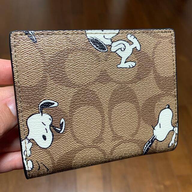 COACH  折財布　コーチxピーナッツ限定コラボ　 スヌーピー　 白