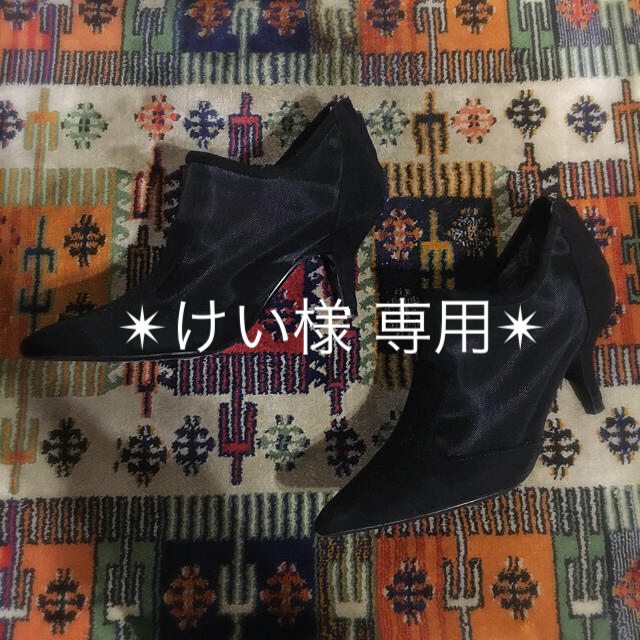 ZARA(ザラ)のZARA シースルー ヒールブーティー レディースの靴/シューズ(ブーティ)の商品写真