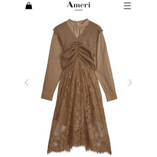 アメリヴィンテージ(Ameri VINTAGE)のameri KNIT LACE DOCKING TOPS(シャツ/ブラウス(長袖/七分))