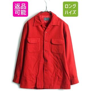 ペンドルトン(PENDLETON)の50's ビンテージ ■ ペンドルトン オープンカラー 長袖 ウール シャツ ((シャツ)