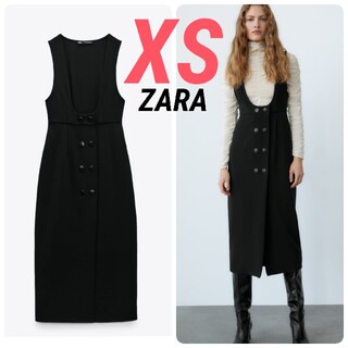 ZARA - ZARA ボタンディテール ジャンパー スカート XS 完売品 希少 最安値