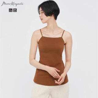 ユニクロ(UNIQLO)のUNIQLO mame kurogouchi エアリズムコットンブラキャミソール(キャミソール)