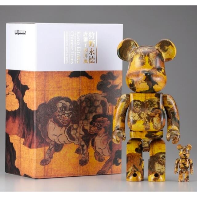 BE@RBRICK 狩野永徳「唐獅子図屏風」100% ＆ 400% ベアブリック