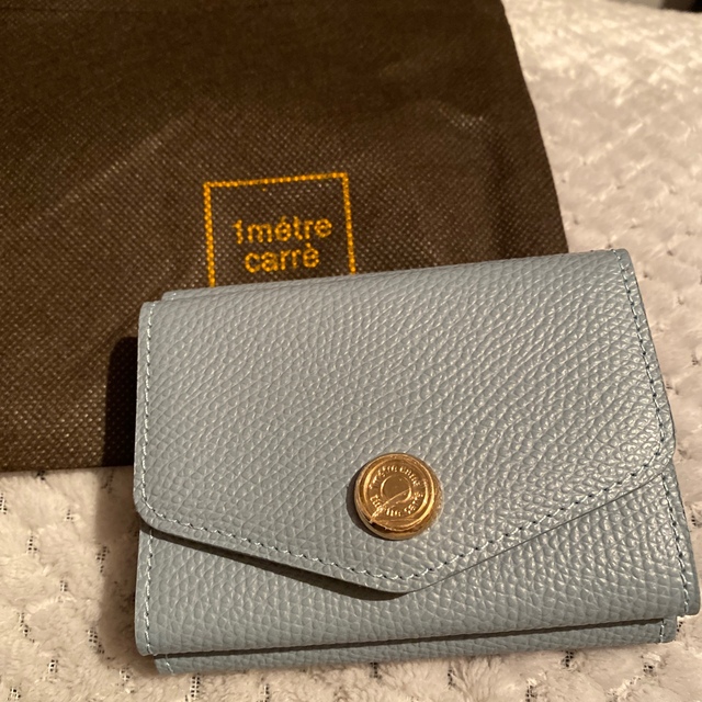 1metre carre(アンメートルキャレ)の三つ折り財布　スモークブルー　新品・未使用 レディースのファッション小物(財布)の商品写真