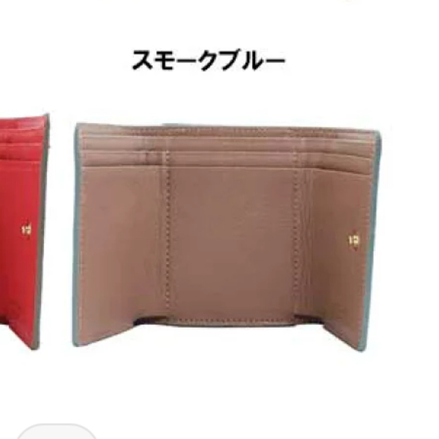 1metre carre(アンメートルキャレ)の三つ折り財布　スモークブルー　新品・未使用 レディースのファッション小物(財布)の商品写真