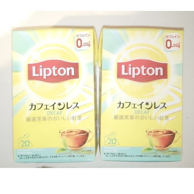 【candy☆様専用】Lipton カフェインレス 20tea bags×2 食品/飲料/酒の飲料(茶)の商品写真